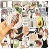 50 Piezas de Pegatinas Estilo 'Clean Girl' para Decoración DIY de Teléfonos Móviles, Laptops, Cajas de Papelería y Botellas de Agua