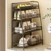 Prateleira de armazenamento para mesa de jantar e bancada, organizador multicamadas funcional para lanches, sachês de chá e copos