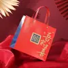 Caja de Dulces para Boda China Caja de Regalo Creativa para Boda Bolsa de Regalo Souvenir Caja de Dulces Festiva Roja Caja de Regalo