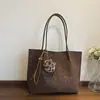 Bolso Tote Estampado de Leopardo Transfronterizo para Mujer 2025 Nuevo de Moda Gran Capacidad Versátil para Viajes Diarios Bolso de Hombro/Axila Simple a la Moda