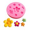 Molde de silicone para flor de bolo de fondant rosa girassol várias flores pequenas chocolate gesso epóxi modelagem decorativa