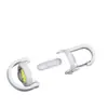 Lanterna Portátil Multifuncional à Prova d'Água, Chaveiro de Cintura, Mini Lanterna, Luz Portátil Simples de Sobrevivência ao Ar Livre de Emergência