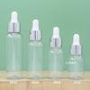 Frasco Gotero Líquido Marrón 30/40/50/60ml Esencia Facial Anti-Acné Aceite Frasco Vacío Plástico PET Frasco Pequeño
