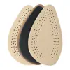 Almofadas de Couro e Látex para Metatarso, Redutor de Tamanho de Sapato, Palmilhas de Meio Tamanho, Palmilhas Especiais para Sapatos de Bico Redondo, Bico Fino e Salto Alto, Antiderrapante