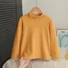 Camiseta Base Branca de Algodão Puro para Meninos Estilo Novo Moletom de Outono para Crianças e Bebês Roupa de Outono