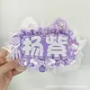 Etiquetas de Animación de Doble Carácter Cp Set de 28 Piezas DIY Hecho a Mano Creativo Adornos Colgantes Reflectantes Tejido No Tejido Productos Terminados Diseños Lindos de Celebridades