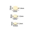 Acero Inoxidable Chapado Eléctrico Oro 18K Colgante Doble Agujero Dorado Colgante Doble para Colgar Conservación del Color Joyería con Patrón Inglés Grabable para Bricolaje