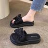 Chinelo Borboleta Novo 2023 Feminino Verão Roupa de Rua Casual Chinelo Plataforma Anabela Pode Ser Usado Fora
