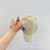 Moda de Estilo Coreano para Niños, Cinturón de Etiqueta de Tela de Estilo Neutro, Gorra Nueva de Gamuza para Niños