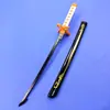 Cuchillo de Madera Corto de Bambú Versión Infantil de Tanjiro Demon Slayer: Kimetsu No Yaiba Pilar de la Llama Kyojuro Rengoku Mi Esposa Cuchillo de Madera Sin Filo