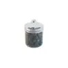 Bote de Plástico Transparente con Tapa de Aluminio de 270ml, Bote de Empaque de Grado Alimenticio, Bote Redondo Sellado, Botella de Boca Ancha para Té Aromático para Mascotas