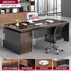 Escritorio de oficina, escritorio de jefe, escritorio individual, juego simple de escritorio y silla de oficina, estación de trabajo para empleados, escritorio de escritura, escritorio de computadora ejecutivo