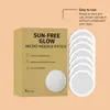 Patch de Cuidado para Bronzeamento para Uso Externo no Verão na Praia, Ajuda a Criar um Brilho Natural na Pele, Patch Portátil de Cuidado para Bronzeamento