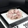 Super Fada Doce Temperamento Gaze Anel de Salsicha Moda Exquisite Fita Anel de Cabelo Leve Luxo Corda de Cabelo Brilhante Strass Alta Elasticidade Acessório de Cabelo