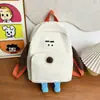 Mochilas Escolares Infantis, Mochilas de Cor Pura para Meninos e Meninas de Turmas Pequenas de Jardim de Infância, Mochilas de Bebê Leves Coreanas com Proteção para a Coluna