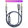 Adecuado para Cable de Audio Digital para Coche Tipo-C de Apple 3.5mm Tres en Uno Aux Cable de Conexión de Altavoz Multifunción