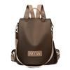 Mochila Antirrobo para Mujer 2025 Nuevo Modelo Tela Oxford Estampado de Letras Impermeable Moda Versátil Mochila de Doble Uso