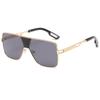 Gafas de sol con caja de metal 2226, protección solar UV400, para hombre, comercio exterior transfronterizo, Amazon, moda europea y americana.