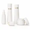 Suporta Personalização de Garrafas de Conjunto de Água-Creme de Vidro Branco Porcelana de Alta Qualidade, Frascos de Loção Foscos, Potes de Creme e Frascos de Embalagem para Skincare