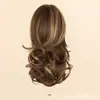 Peluca de coleta rizada estilo cascada para comercio exterior europeo y americano para mujeres, estilo pinza de garra, voluminosa naturalmente, elegante peluca de coleta alta, venta al por mayor transfronteriza