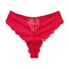 Tanga Cruzada Sexy Vazada em T para Mulheres, Confortável e Respirável, Forro 100% Algodão, Cintura Baixa, Tamanho Plus Size, Calcinhas de Renda Eróticas para Mulheres