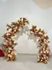 Arco de Ferro Forjado Pós-Casamento Suporte de Flores Chifre de Touro Porta Chifre de Carneiro Decoração de Casamento ao Ar Livre Arco Porta de Casamento