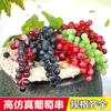 Fruta de Alta Simulación Uvas Escarchadas Tacto Plástico Ramo de Uvas Falsas Accesorios de Fotografía Decoración Hogar Ratán Ramo de Uvas