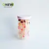 Frasco de plástico de 800 ml frasco para alimentos mascota sellado a prueba de fugas empaque de plástico transparente frasco de plástico transparente frasco para té perfumado fruta seca