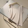 Camisola Nueva de Seda de Verano para Mujer, Capa Interior, Hermosa Espalda, Ropa Interior Sexy, Top de Seda de Morera, Se Puede Usar por Fuera