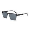 Gafas de Sol sin Montura Degradadas, Protección Solar, Protección Ultravioleta, Para Conducir, Gafas de Sol con Montura Cuadrada, Ropa de Moda, Visera Solar de Alta Gama