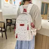 Mochila Escolar Fresca y Sencilla Estilo Coreano, Mochila Versátil Linda con Estampado de Estrellas Estilo Japonés de Princesa para Clases de Secundaria y Preparatoria