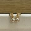 Aretes de Perla Rosa Sakura al Vapor Shijia con Cierre de Plata Esterlina 925 para Mujer Clips para Orejas Diseño de Nicho Aretes de Alta Gama