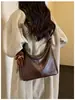 Bolso de Gran Capacidad para Mujer 2026 Nuevo Otoño/Invierno Tacto de Alta Gama Bolso de Hombro Único Cruzado Bolso Tote Texturizado para el Trabajo y el Trayecto