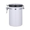 Lata de Armazenamento de Grãos de Café em Aço Inoxidável 304 Lata Selada para Pó de Café Lata de Armazenamento para Chá Leite em Pó Capacidade Extragrande 1L-3L