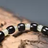 Cuentas de Ébano de Corte Recto, Pulseras de Palosanto Negro, Tiras Cuadradas, Joyería de Estilo Étnico al por Mayor