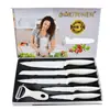 Juego de Cuchillos de Cocina Personalizado de Acero Inoxidable con Mango de Chile, Juego Multifuncional de Seis Cuchillos en Caja de Regalo para el Hogar