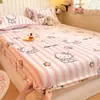 Conjunto de lençóis de cama de veludo com floco de neve, três peças, marca Simmons, à prova de sujeira e poeira, forrado com fleece para o inverno, capa protetora de cobertura total, estilo de capa de cama taiwanesa