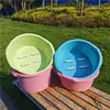 Bacia para Pedicure Plástica Grande de Quatro Rodas para Casa com Massageador de Rodas para Pés Bacia de Massagem para Pés com Quatro Rodas Abertura Presente