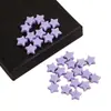 Cuentas de Estrella de Cinco Puntas de Acrílico Color Macarrón con Agujero Recto Llavero de Cuentas Hecho a Mano DIY Pulsera Accesorios de Joyería