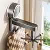Gancho de Cocina con Ventosa, Estante de Almacenamiento Giratorio para Pared para Cucharas y Espátulas, Estante de Pared sin Taladro