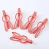 Presilha de Cabelo Colorida de Coelho em Laca Sem Costura Nova Presilha de Cabelo de Metal DIY Presilha para Franja Série Cor Camarão Presilha de Cabelo Vazada
