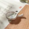 Plato de tinta de cerámica Lanzhai Mariposa Pequeño soporte para bolígrafos Charco de tinta Tinta para caligrafía Plato de agua con tinta Soporte para pinceles Bandeja de tinta Cartucho de tinta Lavado de bolígrafos Piedra de entintar