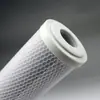 Elemento filtrante de carbono ativado compactado de 20 polegadas para máquina de osmose reversa comercial, núcleo de carbono fundido CTO de carbono líquido, elemento filtrante frontal para purificador de água