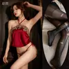 Lingerie sexy transfronteiriça, faixa abdominal, renda acetinada sexy retrô, roupão feminino sedutor e apaixonado, fantasia de renda com cadarço plus size