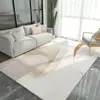 Alfombra para Sala de Estar Estilo Ins con Acabado de Alta Gama, Alfombrilla para Quitar el Polvo del Sofá, Esterilla Refrigerante Gruesa de Cobertura Total para Dormitorio, Felpudo Fácil de Cuidar