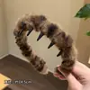Diadema de Peluche Especial para Lavado Facial Coreano Diadema Exquisita de Alta Gama para Chicas Pinza para el Cabello Esponjosa Pinza para el Cabello Goma para el Cabello Tocado