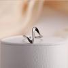 Anillo Mobius de Plata de Ley 925 Fangxing para Mujer Anillo para Dedo Índice Ola Francesa Japonesa y Coreana Diseño Ins Estilo Frío Anillo de Cola