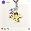 Pingente Cachorro Pudding Chaveiro Fofo Fivela de Mochila Escolar Pingente de Acrílico Acessórios Acessórios Presentes Pingente de Mochila Escolar