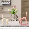 Vaso Nórdico Sala de Estar Entrada Mesa de Jantar Arranjo de Flores Enfeites Decorativos Artesanato Cerâmico para Casa Preço de Atacado