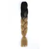 Trenzas de Fibra Sintética Bicolor, Trenzas Sueltas de Color Degradado, Trenza Jumbo, Rastas Africanas al por Mayor